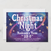 Niedliches Weihnachtsblitz im Party der Magischen  Einladung (Vorderseite)