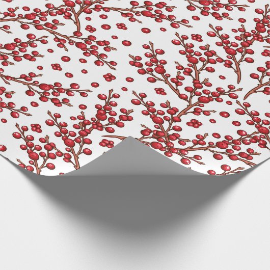 Niedliches Weihnachtsblitz-Muster Geschenkpapier (Ecke)