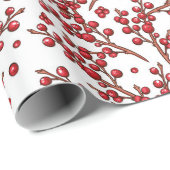 Niedliches Weihnachtsblitz-Muster Geschenkpapier (Rolleneckpunkt)