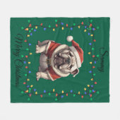Niedliches Weihnachtsbollen Fleece Blanket (Vorderseite (Horizontal))