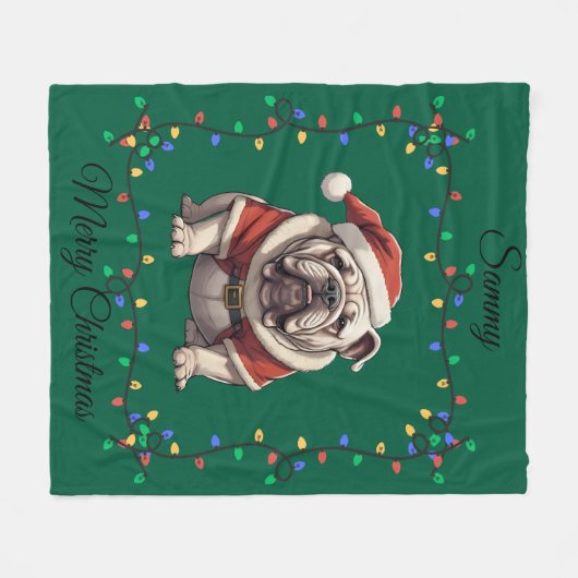 Niedliches Weihnachtsbollen Fleece Blanket (Vorderseite (Horizontal))