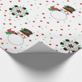 Niedliches Weihnachtsbuch Geschenkpapier (Ecke)