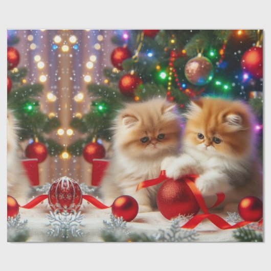 Niedliches Weihnachtsbuch Geschenkpapier (Flach)