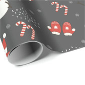 Niedliches Weihnachtsbuch Geschenkpapier (Rolleneckpunkt)