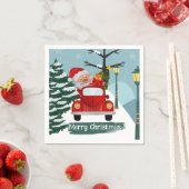 Niedliches Weihnachtsbuch Serviette (Beispiel)