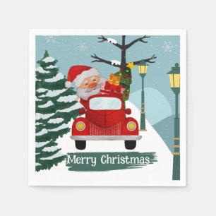 Niedliches Weihnachtsbuch Serviette