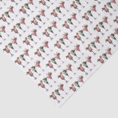 Niedliches Weihnachtscocktail-Muster Seidenpapier (Ausschnitt)