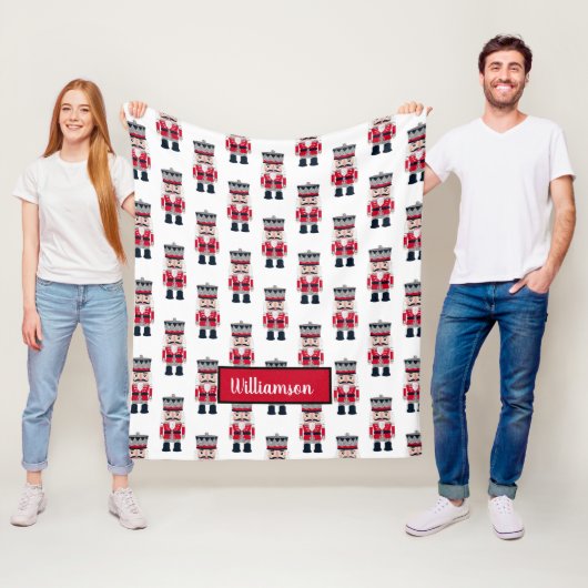 Niedliches Weihnachtscreme Muster Fleece Blankon (Beispiel)