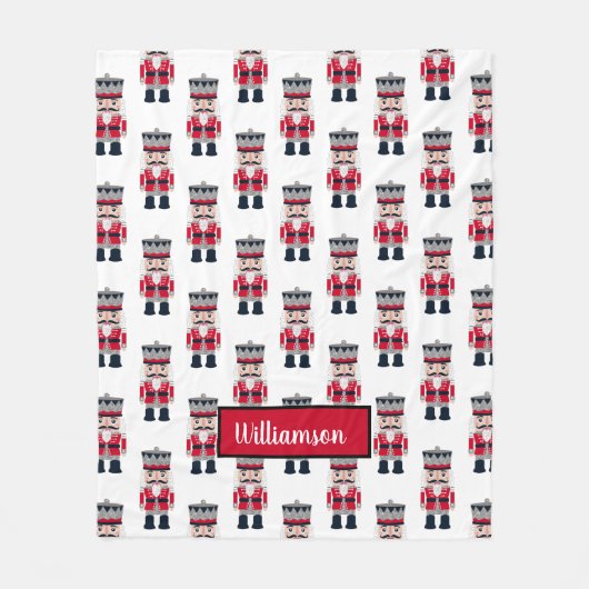 Niedliches Weihnachtscreme Muster Fleece Blankon (Vorderseite)