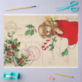 Niedliches Weihnachtsdekouver Seidenpapier (Basteln)