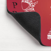Niedliches Weihnachtsdesign anpassen Mousepad (Ecke)