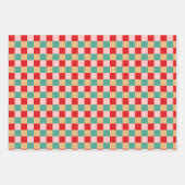 Niedliches Weihnachtsdesign Rosa und Minzgrün Geschenkpapier Set (Vorderseite 3)