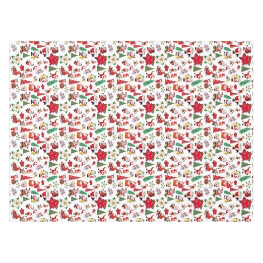 Niedliches Weihnachtsdesign Tischdecke (Vorderseite (Horizontal))