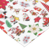 Niedliches Weihnachtsdesign Tischdecke (Schrägansicht)