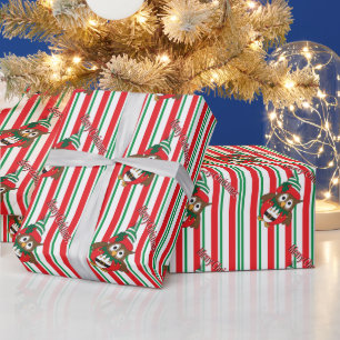 Niedliches Weihnachtself Geschenkpapier