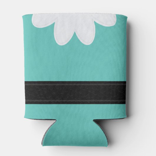 Niedliches Weihnachtself Kostüm Aquamarin Can Cool Dosenkühler (Rückseite)