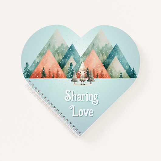 Niedliches Weihnachtself-Notizbuch Notizblock (Vorderseite)