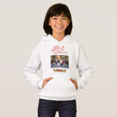 Niedliches Weihnachtsfamilienportrait Hoodie (Vorne ganz)