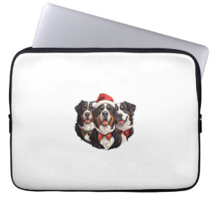 Niedliches Weihnachtsfest Berner Hunde Weihnachtsm Laptopschutzhülle