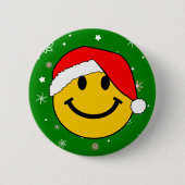 Niedliches Weihnachtsfest Button (Vorderseite)