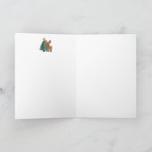 Niedliches Weihnachtsfest der Wasserfarbe Karte (Innenseite)