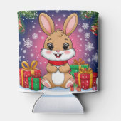 Niedliches Weihnachtsfest Dosenkühler (Rückseite)