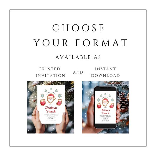 Niedliches Weihnachtsfest Einladung