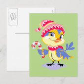 Niedliches Weihnachtsfest Feiertagspostkarte (Vorne/Hinten)