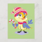 Niedliches Weihnachtsfest Feiertagspostkarte (Vorderseite)