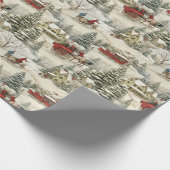 Niedliches Weihnachtsfest Geschenkpapier (Ecke)