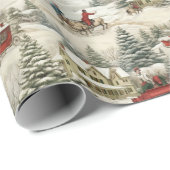 Niedliches Weihnachtsfest Geschenkpapier (Rolleneckpunkt)