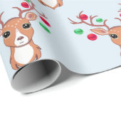 Niedliches Weihnachtsfest Geschenkpapier (Rolleneckpunkt)