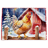 Niedliches Weihnachtsfest Große Geschenktüte (Vorderseite)