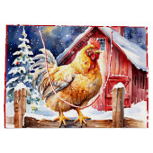 Niedliches Weihnachtsfest Große Geschenktüte (Rückseite)