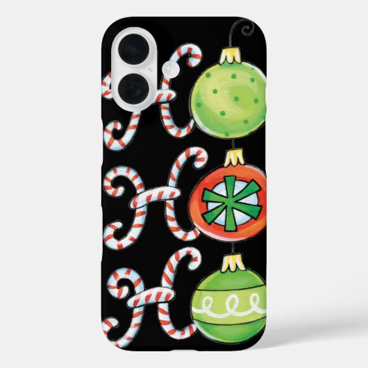 Niedliches Weihnachtsfest Ho Ho Ho, Kanälen mit Ca Case-Mate iPhone Hülle (Rückseite)