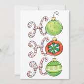 Niedliches Weihnachtsfest Ho Ho Ho, Kanälen mit Ca Einladung (Vorderseite)