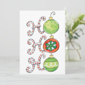 Niedliches Weihnachtsfest Ho Ho Ho, Kanälen mit Ca Einladung (Stehend Vorderseite)