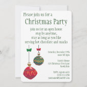 Niedliches Weihnachtsfest Ho Ho Ho, Kanälen mit Ca Einladung (Rückseite)