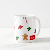Niedliches Weihnachtsfest Kaffeetasse (VorderseiteRechts)
