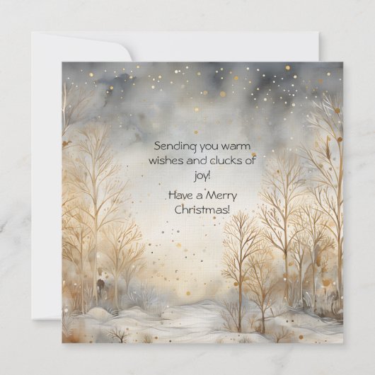 Niedliches Weihnachtsfest Karte (Rückseite)