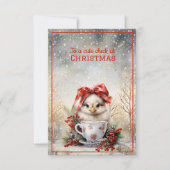 Niedliches Weihnachtsfest Karte (Vorderseite)