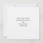 Niedliches Weihnachtsfest Karte (Rückseite)