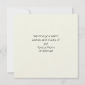 Niedliches Weihnachtsfest Karte (Rückseite)