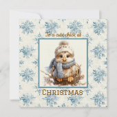 Niedliches Weihnachtsfest Karte (Vorderseite)