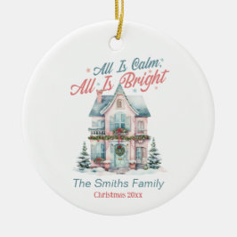 Niedliches Weihnachtsfest Keramik Ornament