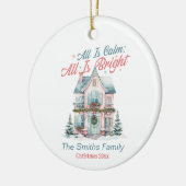 Niedliches Weihnachtsfest Keramik Ornament (Links)