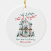 Niedliches Weihnachtsfest Keramik Ornament (Hinten)