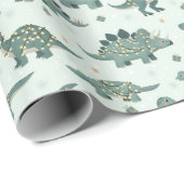 Niedliches Weihnachtsfest Lichter Kindermuster Geschenkpapier (Rolleneckpunkt)