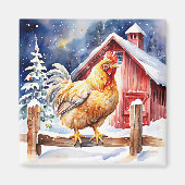 Niedliches Weihnachtsfest Magnet (Vorne)