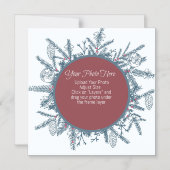 Niedliches Weihnachtsfest Magneteinladung (Vorderseite)